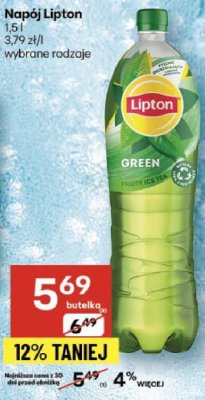 Napój Lipton Green promocja w Delikatesy Centrum