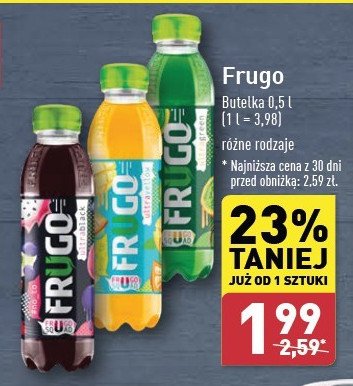 Napój czarny mix Frugo naowocowane promocja