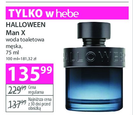 Woda toaletowa HALLOWEEN MAN X promocja w Hebe