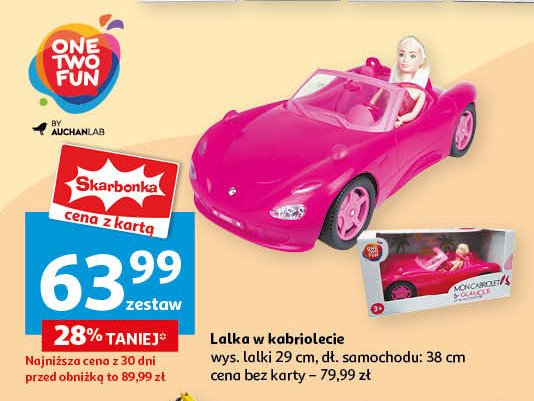 Lalka w kabriolecie One two fun promocja