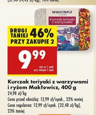 Kurczak teriyaki z warzywami Mak艂owicz i synowie promocja