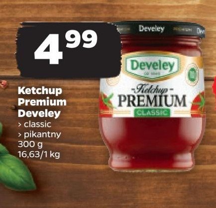 Ketchup premium classic Develey promocja