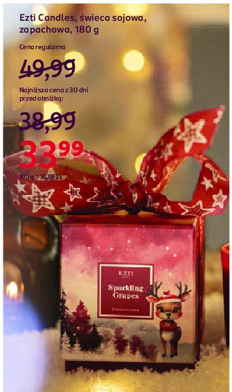 Świeca sojowa sparkling grapes EZTI CANDLES promocja