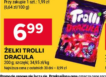 Szczęki piankowe dracula Trolli promocja