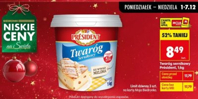 Ser promocja w Biedronka