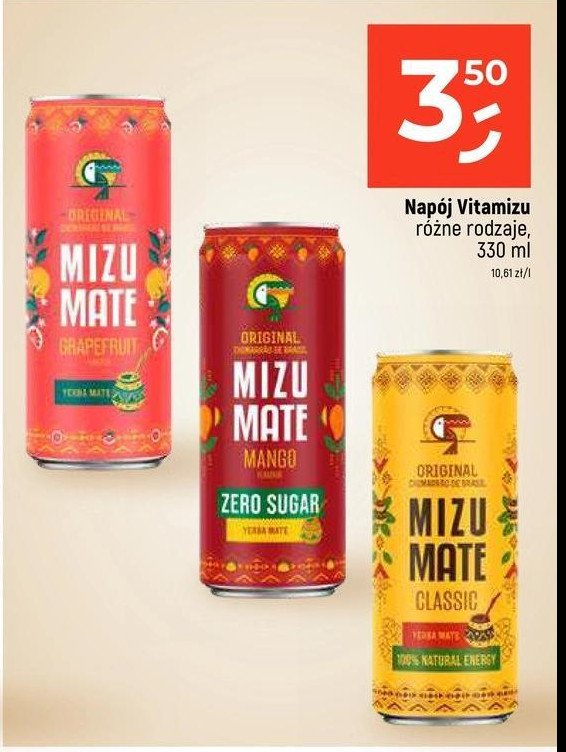 Napój mango Vitamizu yerba mate promocja