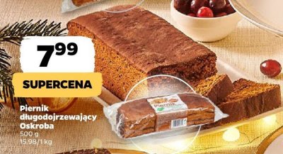 Piernik długodojrzewający Oskroba promocja w Netto