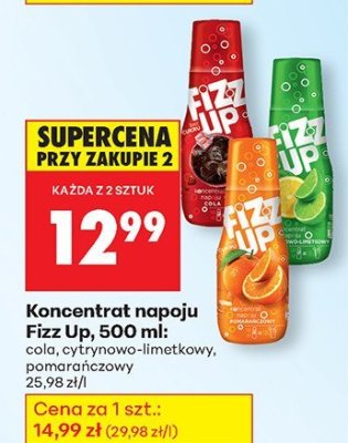 Koncentrat napoju Fizz Up cola promocja w Biedronka