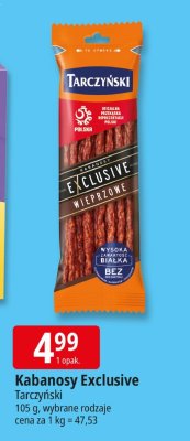 Kabanosy Exclusive Tarczyński promocja w Leclerc