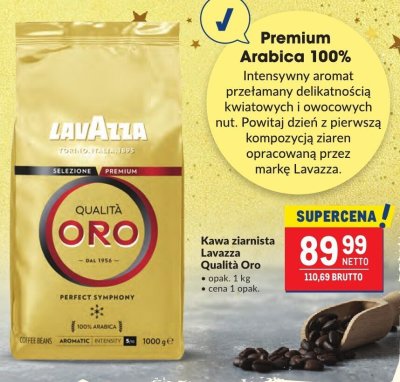 Kawa ziarnista Lavazza Qualità Oro promocja w Makro