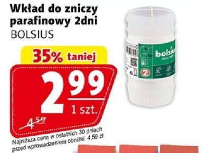 Wkład do zniczy parafinowy 2dni promocja w Prim Market