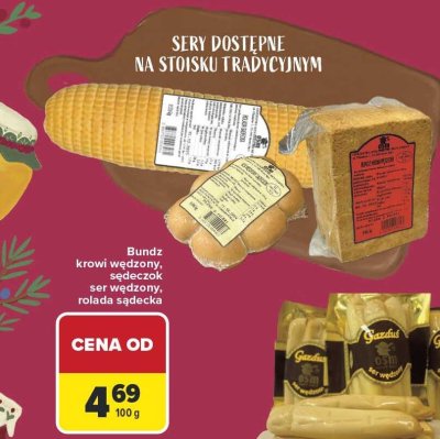 Bundz krowi wędzony, sędeczek, ser wędzony, rolada sadecka promocja w Carrefour