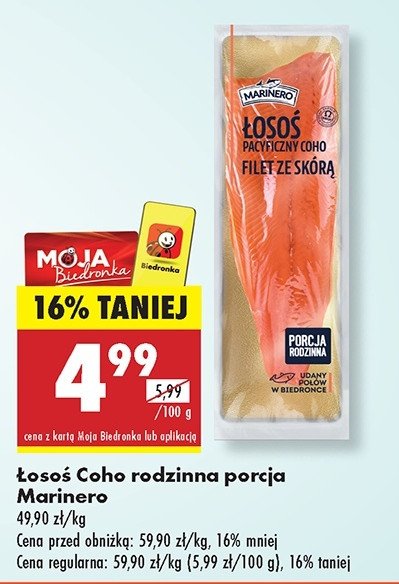 Łosoś coho Marinero promocja