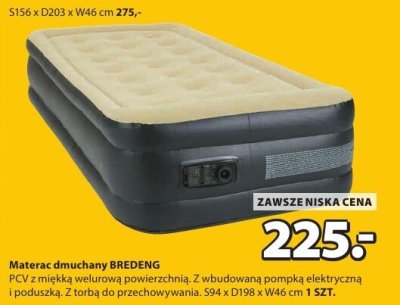 Materac dmuchany BREDENG promocja w Jysk