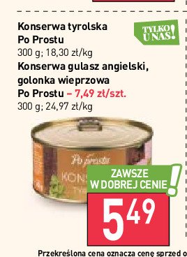 Golonka wieprzowa Po prostu promocja