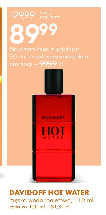 Woda toaletowa Davidoff hot water promocja