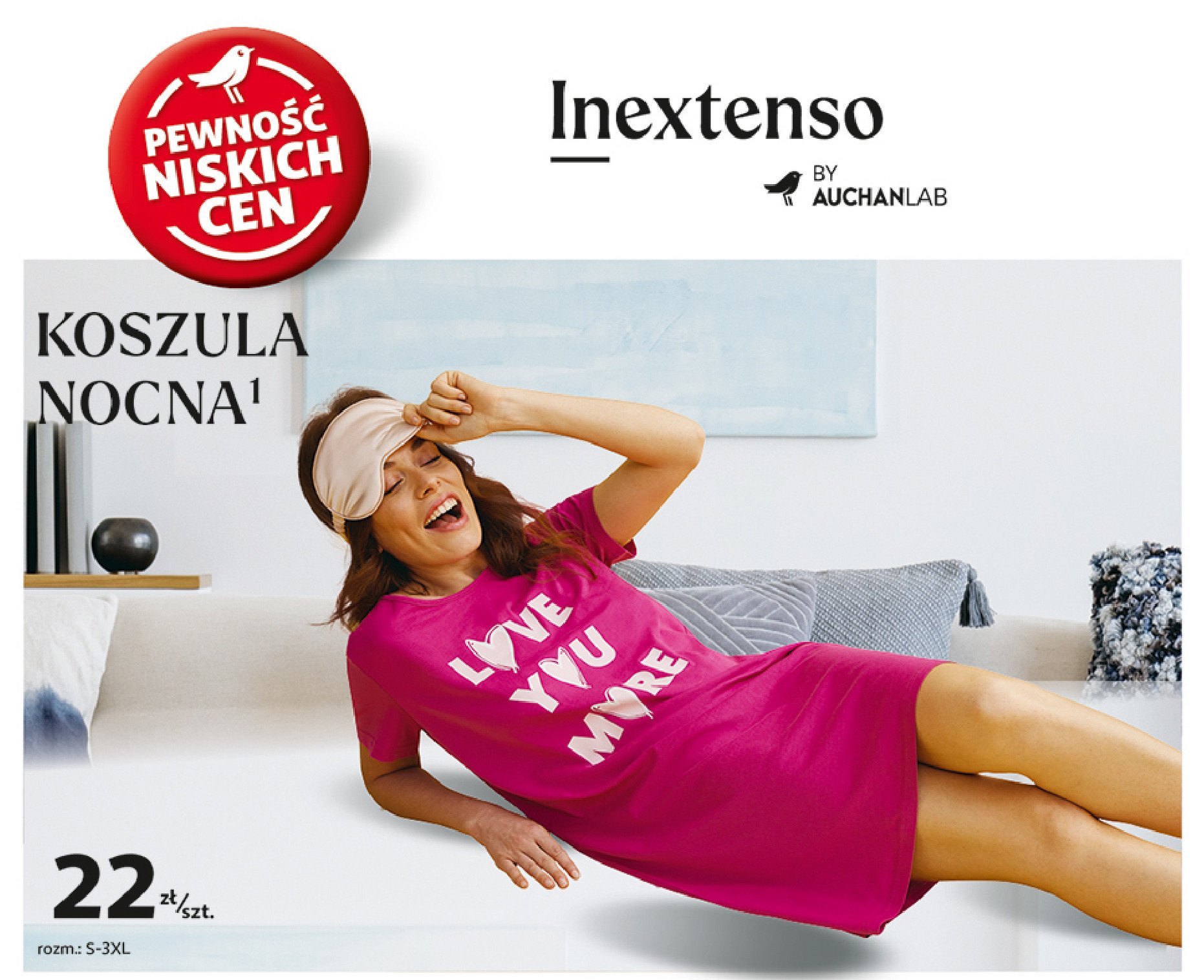 Koszula nocna damska Auchan inextenso promocja