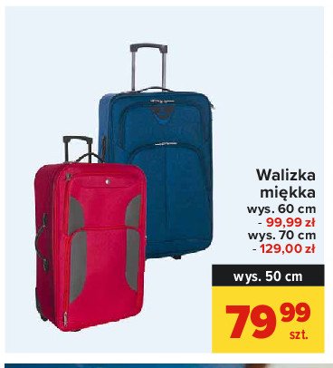 Walizka mi臋kka 60 cm promocja