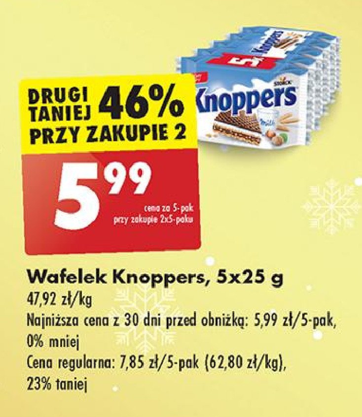 Wafelek Knoppers promocja w Biedronka