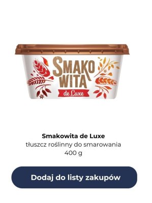 Tłuszcz roślinny do smarowania de Luxe 400 g promocja w Dino