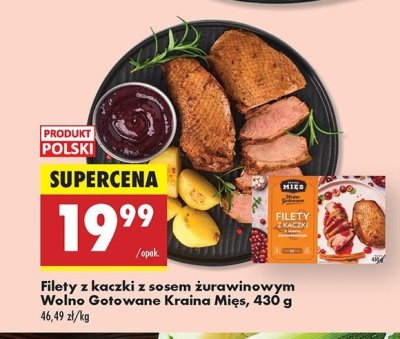 Filety z kaczki z sosem żurawinowym Kraina mięs promocja