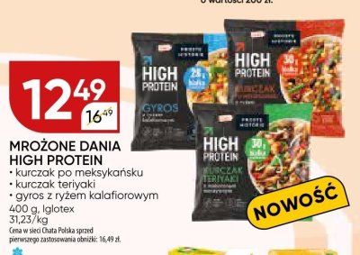 Mrożone dania High Protein promocja w Chata Polska