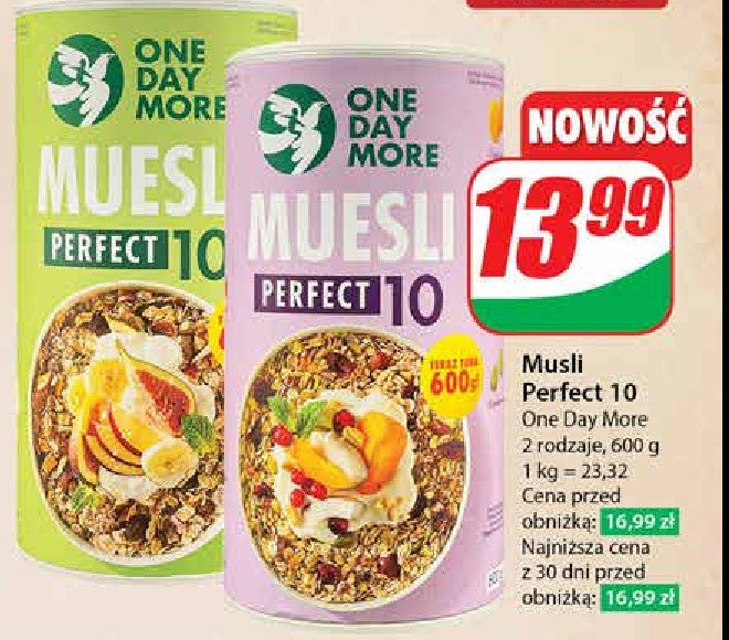 Musli perfect 10 violet One day more promocja