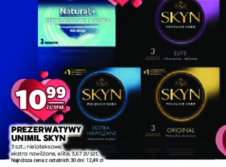 Prezerwatywy original Unimil skyn promocja