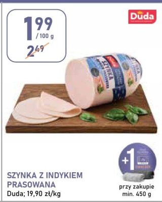 Szynka z indykiem prasowana Duda promocja w Stokrotka
