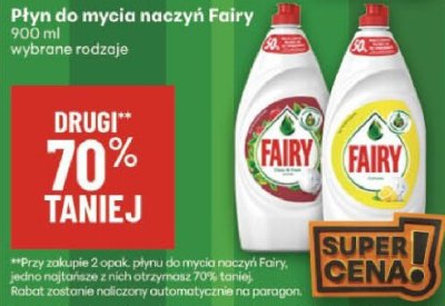 Płyn do mycia naczyń Fairy 900ml wybrane rodzaje promocja w Delikatesy Centrum