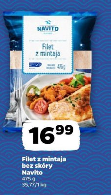 Filet z mintaja bez skóry Navito promocja w Netto