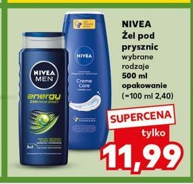 Żel pod prysznic energy do ciała, twarzy i włosów Nivea men promocja