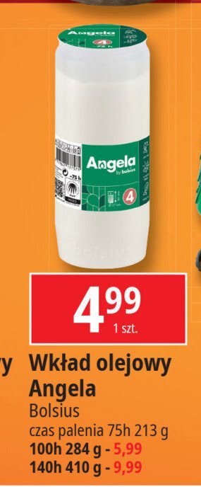 Wk艂ad olejowy angela 140 h Bolsius promocja