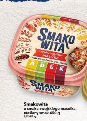 Masło Smakówita o smaku swojskiego masełka 450 g promocja w LEWIATAN