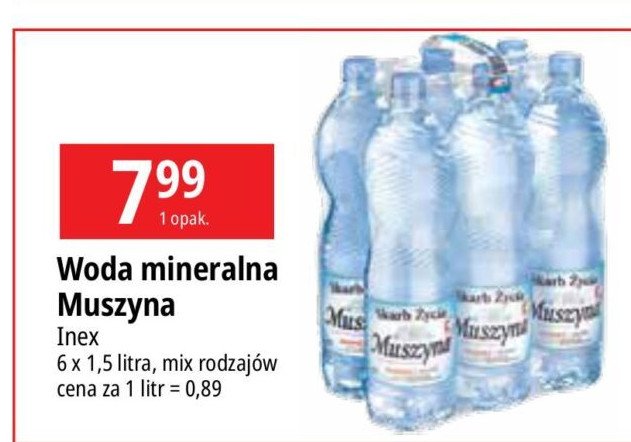 Woda gazowana Muszyna skarb życia promocja