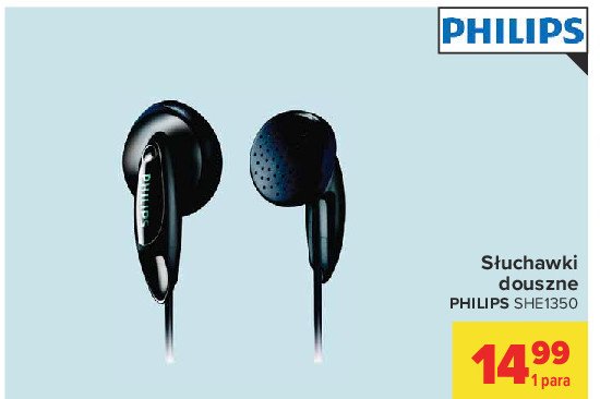 Słuchawki she1350 Philips promocja