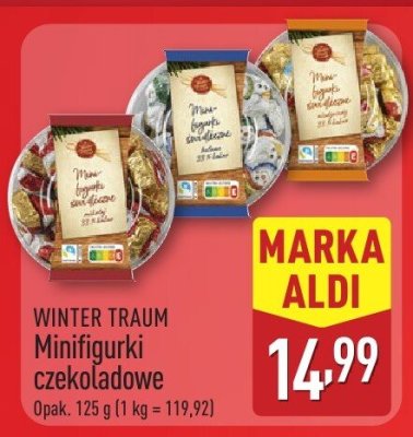 Minifigurki czekoladowe WINTER TRAUM promocja w Aldi