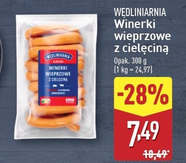 Winerki wieprzowe z cielęciną Wędliniarnia promocja w Aldi