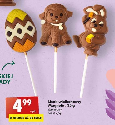 Lizak czekoladowy baranek Magnetic promocja