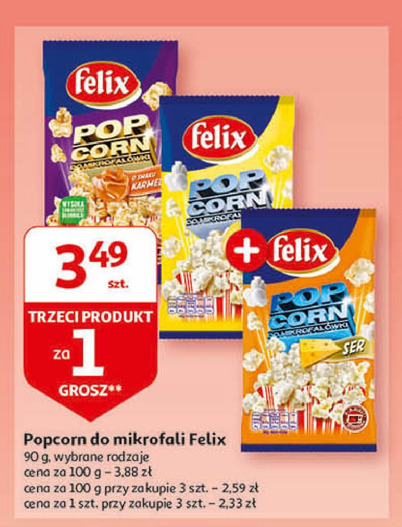 Pop corn serowy Felix pop corn promocja