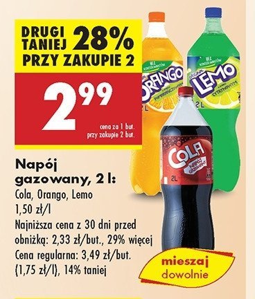 Napój o smaku cytrynowym Lemo promocja