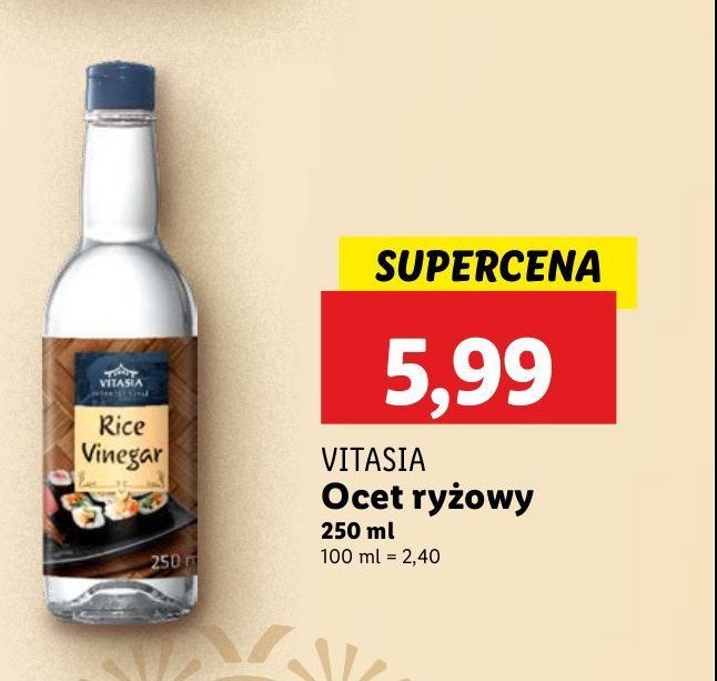 Ocet ry偶owy Vitasia promocja
