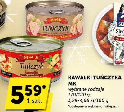 Kawałki tuńczyka MK promocja w Groszek