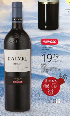 Wino Calvet Merlot 750ml czerwone wytrawne promocja w Selgros