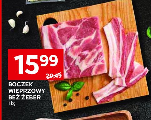 Boczek wieprzowy surowy bez żeber promocja