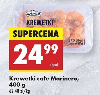 Krewetki całe Marinero promocja w Biedronka