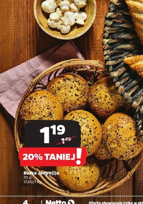 Bułka jedynia promocja