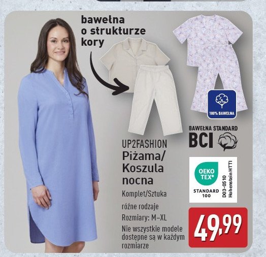 Koszula nocna Up2fashion promocja w Aldi