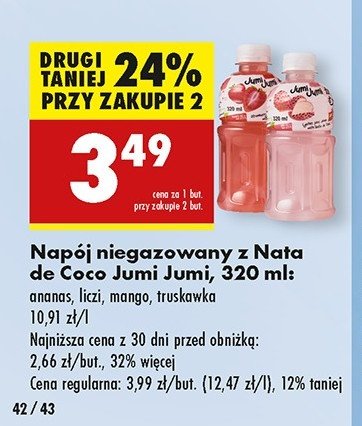 Napój liczi Jumi jumi promocja w Biedronka