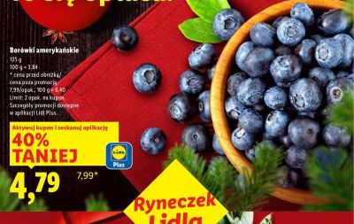 Borówki amerykańskie promocja w Lidl